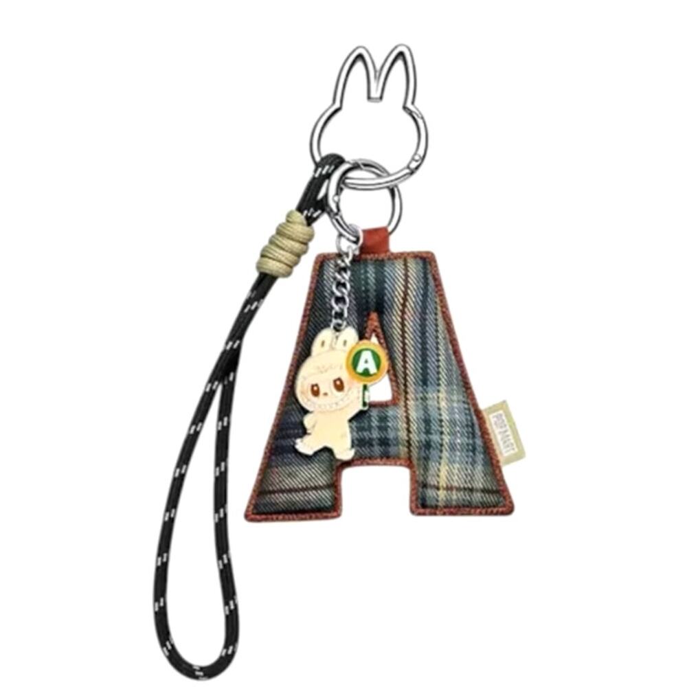 Pop Mart MONSTERS LABUBU Pin for Love Keychain Pendant, LETTER A Bag Charm - New